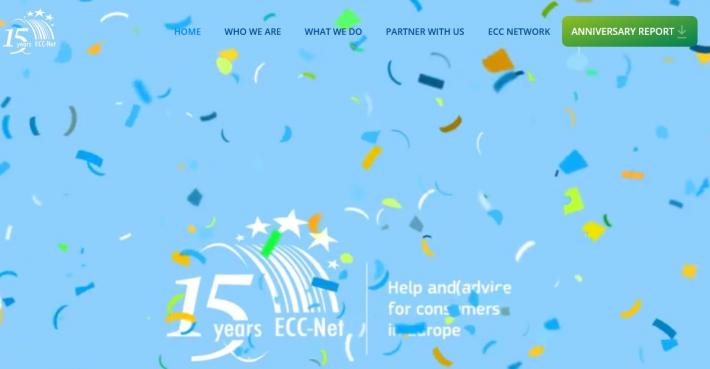 Mreža Europskih potrošačkih centara – web stranica i izvješće o 15 godina rada